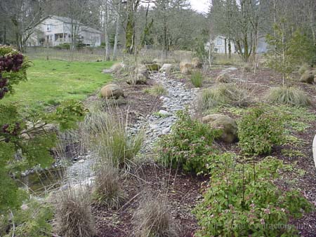 Landscape Creek Water Feature Brush Praire WA